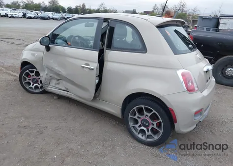 2012 Fiat 500 Sport z USA, uszkodzony, nr VIN 3C3CFFBR3CT112295